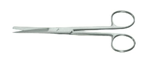 Ножиці операційні, прямі, з одним гострим кінцем, 145 мм Surgimax 04-181-14